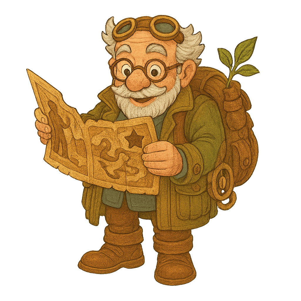 Professor Bumblegear - reading-map